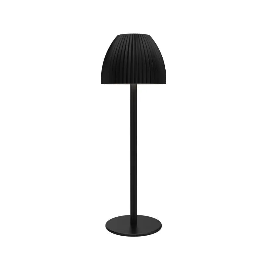 Modern minimalist dimmable night lamp with thin round base in black or white colour