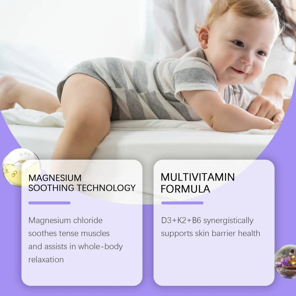 Jar of kids magnesium cream with vitamins and lavender oil, net content 114g