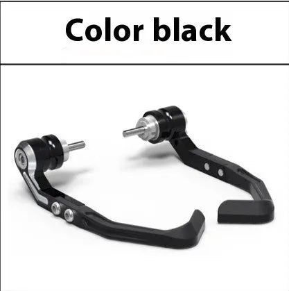 Pair of CNC aluminium brake horn guard bars for Honda CBR650 motorcycle, shown in black and grey colour options.