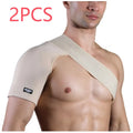 Adjustable skin-colour shoulder protective gear with breathable strap for sports training