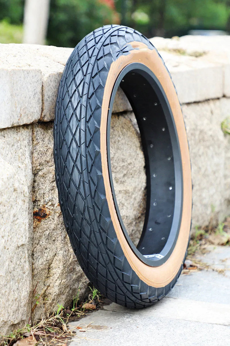 20x4.0 brown rubber tyre for snowmobile beach car with brown skin edge