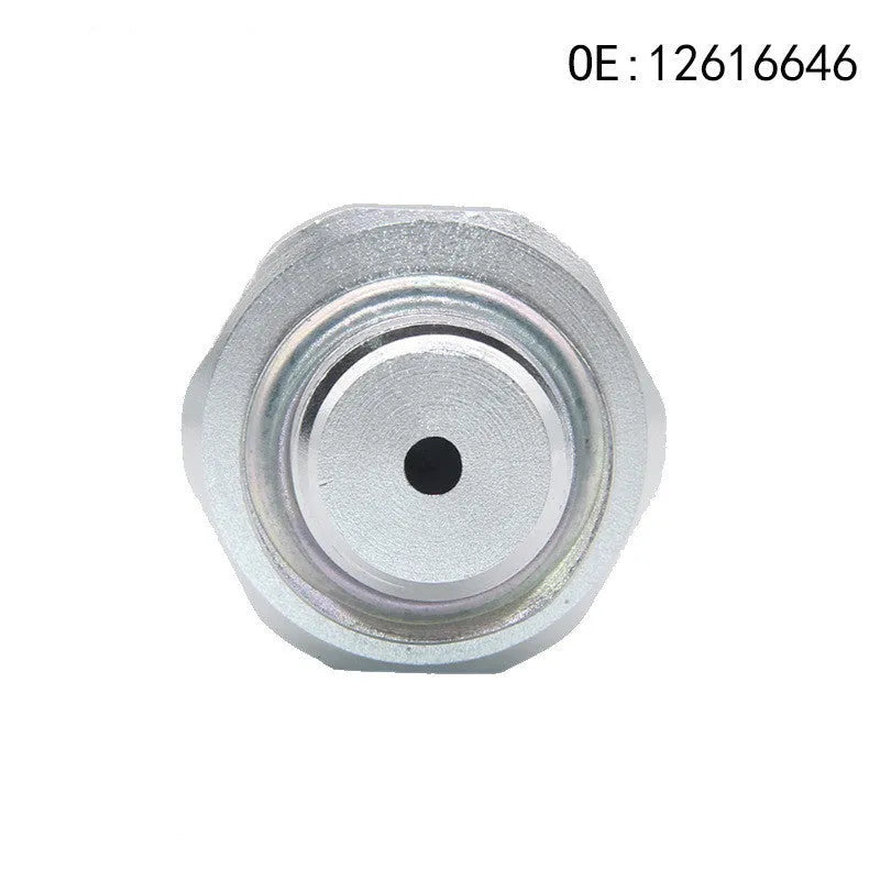 Silver metal fuel pressure sensor for GM vehicles, part numbers 12616646 12677836 D1846A.