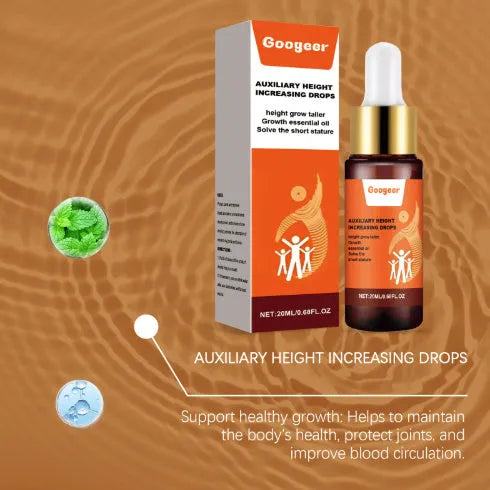20ml Auxiliary Height Increasing Drops bottle with peppermint extract and vitamin B1 formula