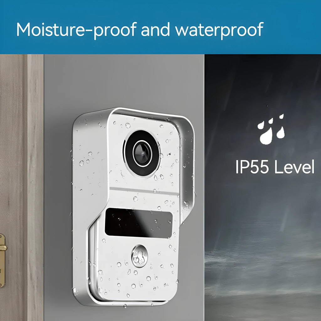 10-inch video intercom doorbell with 1080P camera and real-time monitoring system