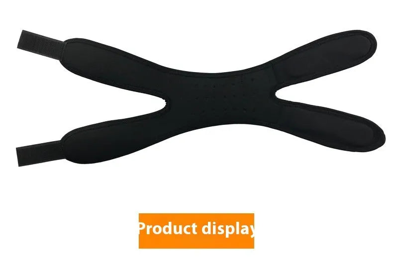 Black shock absorption sports leggings or knee pads for basketball and football.