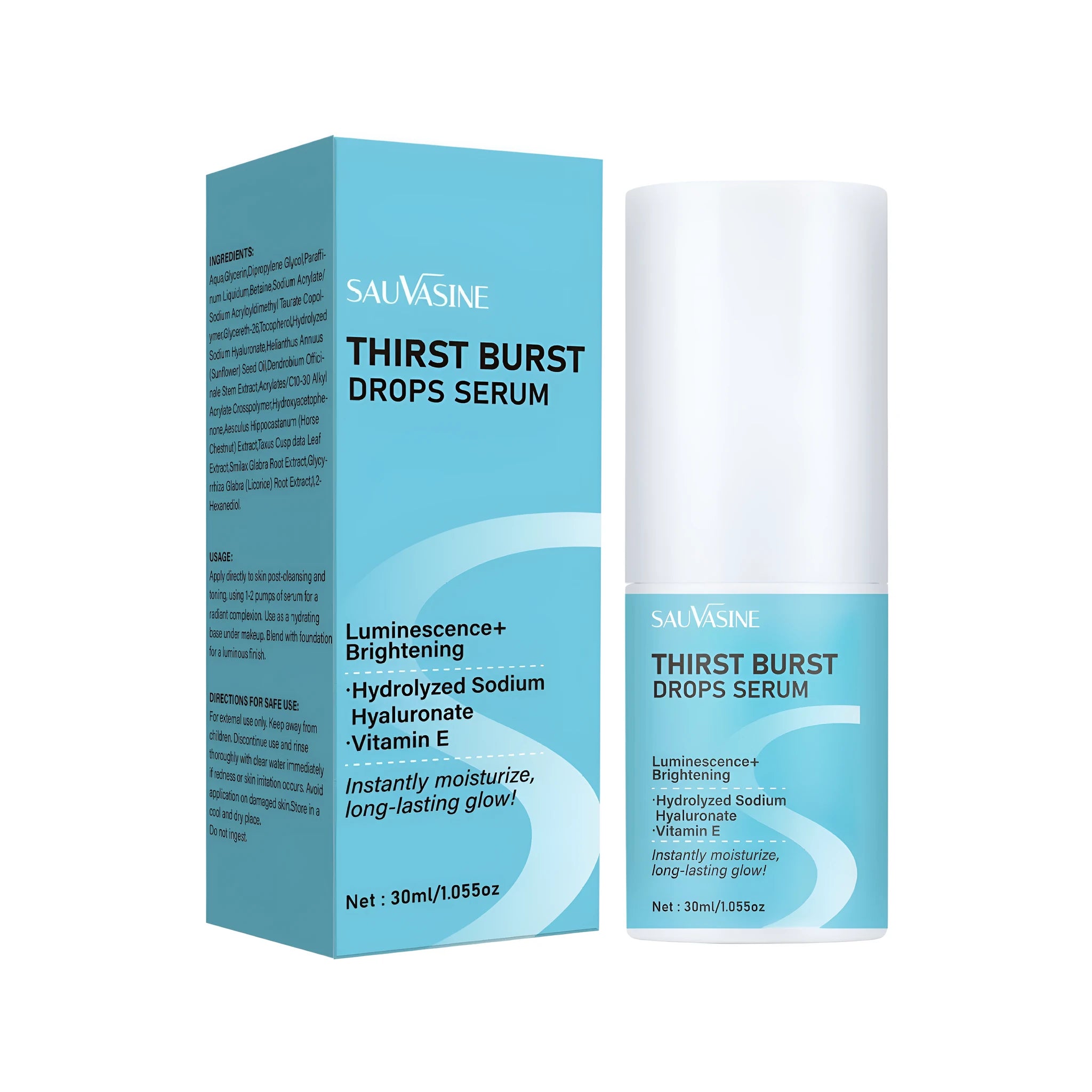 Thirst Relieving Drops 30ml moisturising care solution bottle with blackhead improvement properties