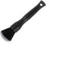 Black car detailing brush with pig hair bristles and polypropylene handle shown in two sizes.