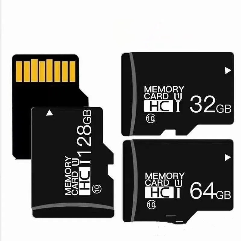 Black 8GB TF memory card measuring 15x11x1mm for mobile phones, cameras, and surveillance
