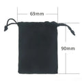 Stainless steel motorcycle keychain with flannel storage bag, modern simple WU266 design