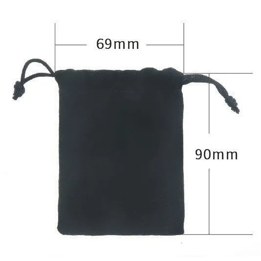 Stainless steel motorcycle keychain with flannel storage bag, modern simple WU266 design