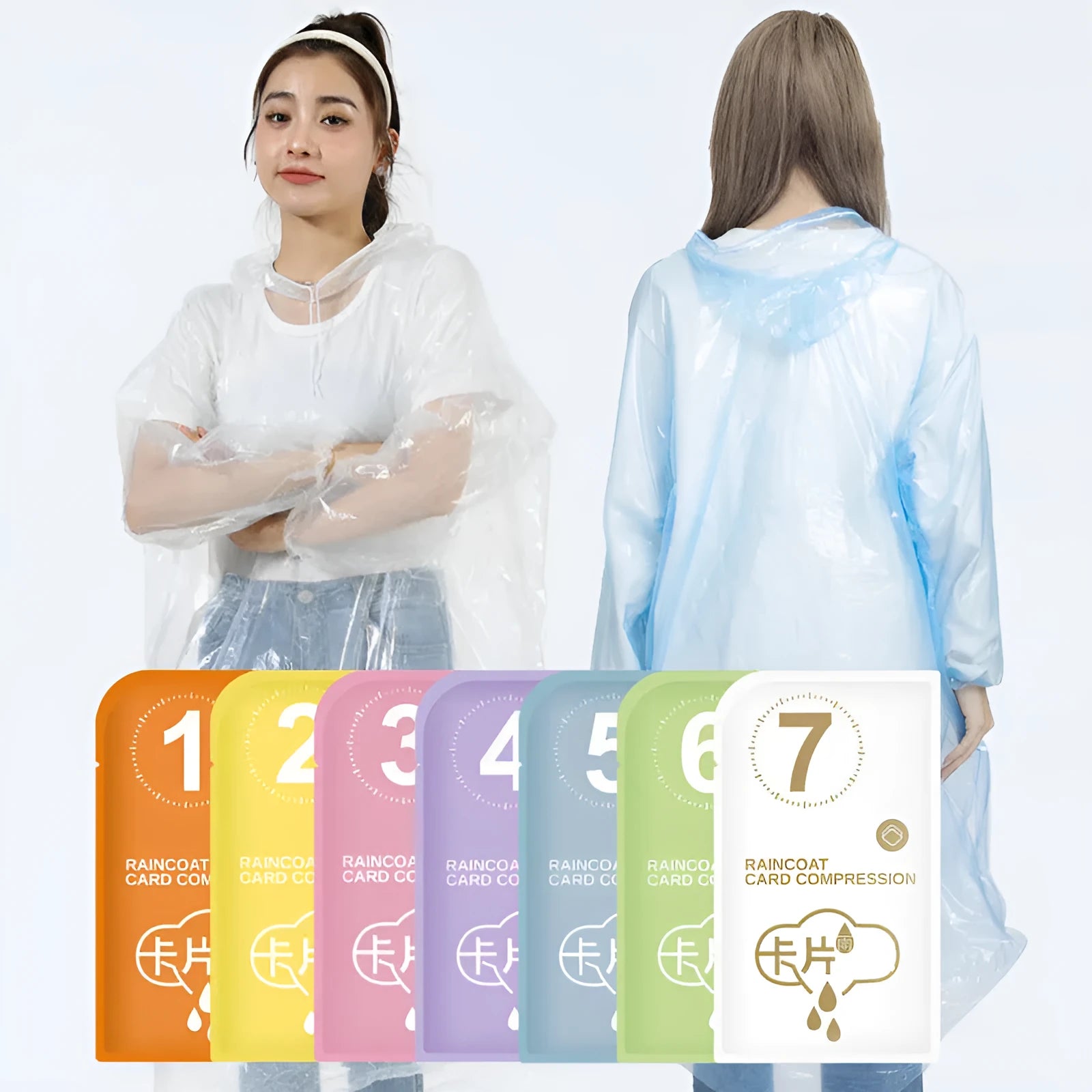 Disposable full body raincoat in charming purple with adult and children's sizing options