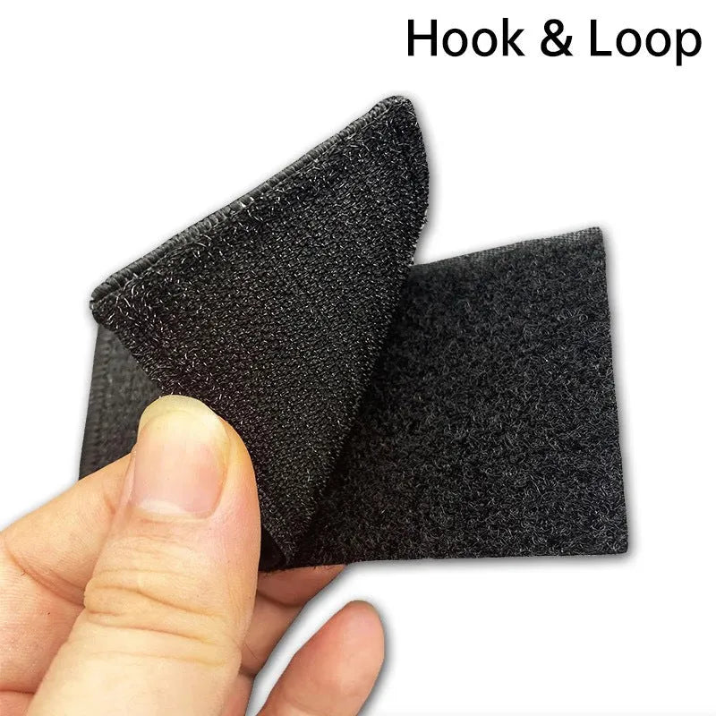 Embroidered fabric badge with Velcro strip showing clover design in green colour