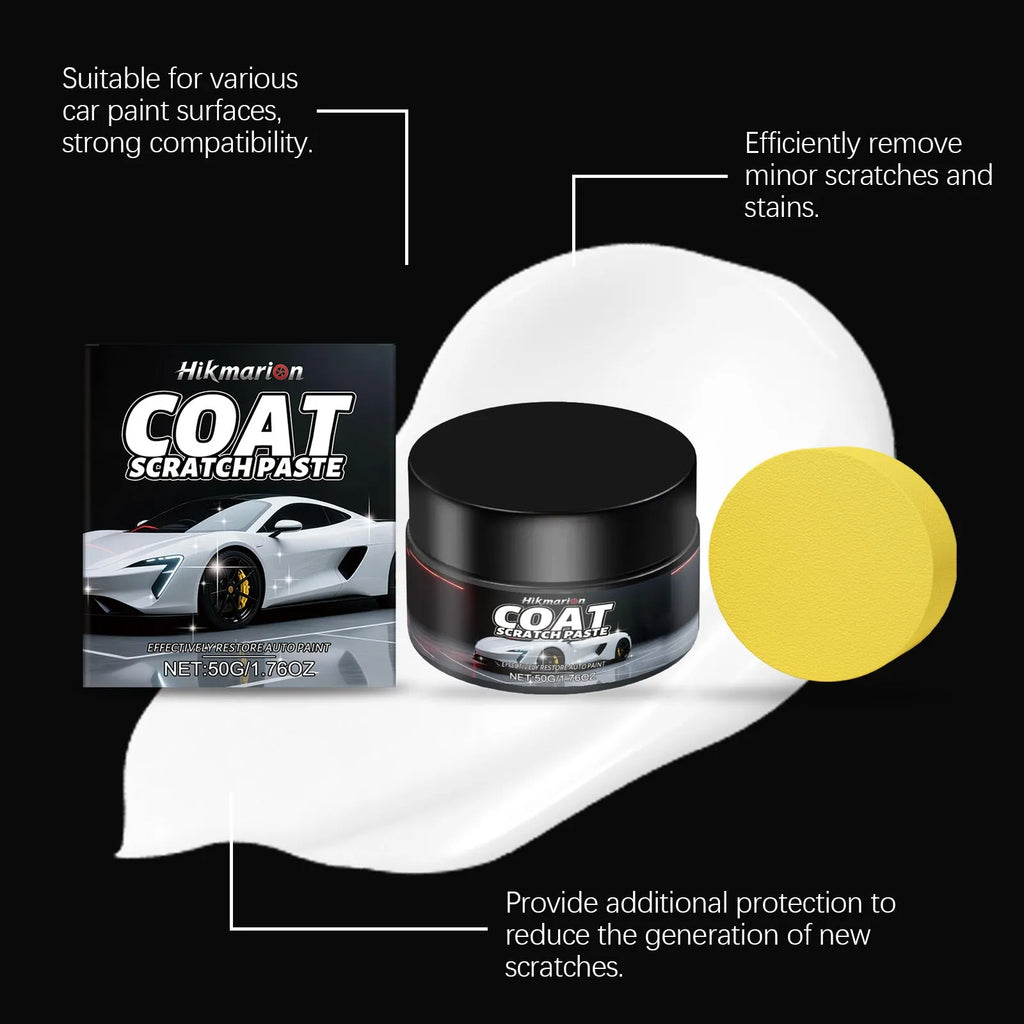 Coat Scratch Paste 50g tube with sponge applicator for car clear coat repair