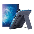 Kindle Paperwhite 11 leather case with attached wrist splint bracket in a choice of colours.