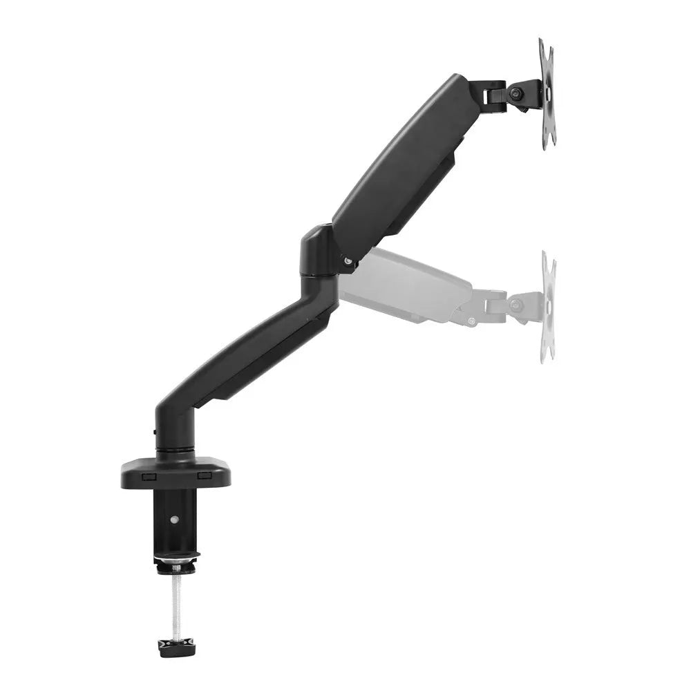Black metal LCD screen rotating telescopic bracket elevated rack on table
