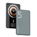 Ultra-thin magnetic wireless power bank 5000 MA with alloy shell in titanium colour changing finish