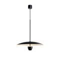Black modern minimalist chandelier with 400mm design and warm lighting