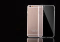 Transparent TPU soft shell mobile phone case for Apple iPhone models on a white background
