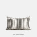 Black and white geometric towel embroidery square pillow cover on sofa 50x50cm