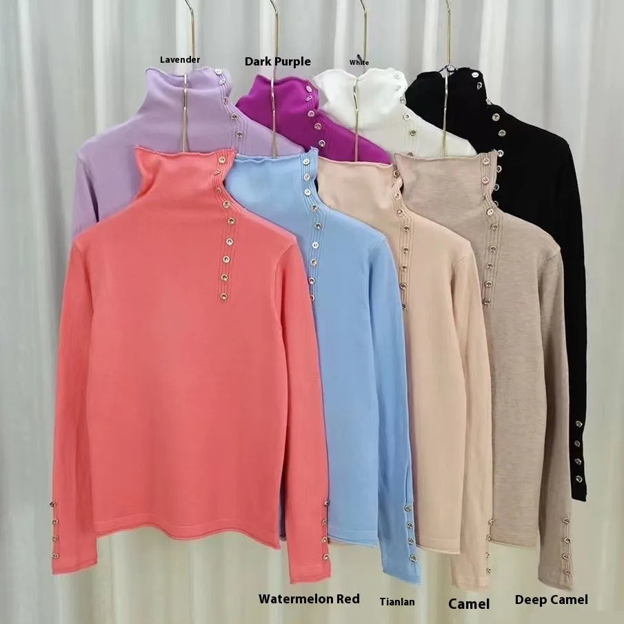 Slim fit knitted pullover shirt in core-spun yarn with a 3D pattern, shown in a choice of colours.