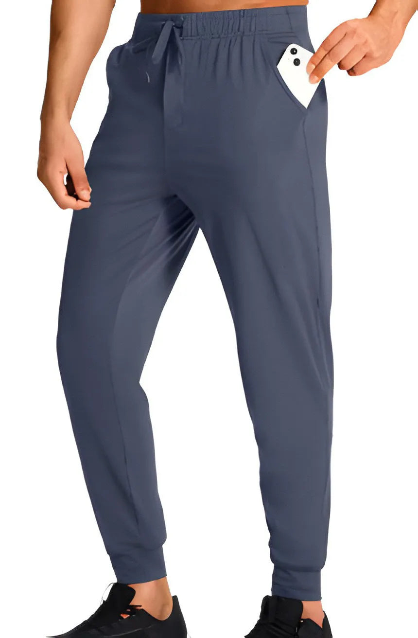Men's loose fit casual trousers in polyester available in multiple colours and sizes