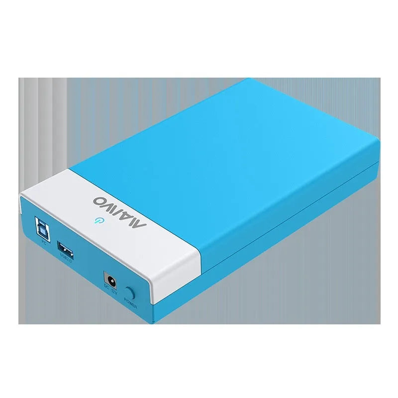 3.5 inch USB SATA hard disk enclosure with sliding cover design for desktop drives