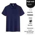 Men's short sleeve polo t-shirt in cotton spandex blend, shown in Aerospace Blue colour.