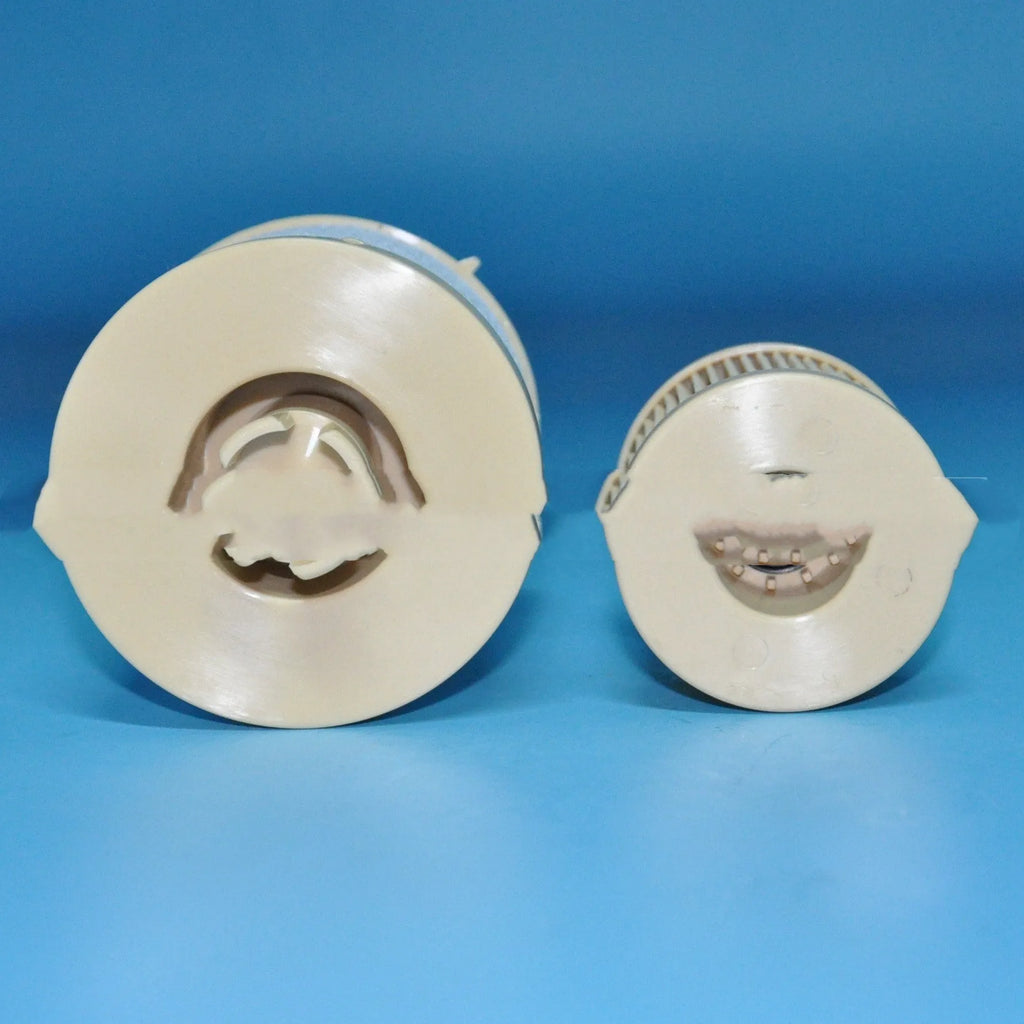 FD4616 diesel fuel filter for Ford trucks, 106mm tall with silver metal housing