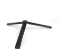 Black aluminium mobile phone tripod and handheld stabiliser accessory compatible with Apple iPhone smartphones