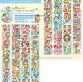Haemorrhoid tape packaging stickers with cute cartoon characters on Japanese paper