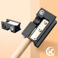 Black all-metal billiard cue leather tip repair tool for snooker and pool