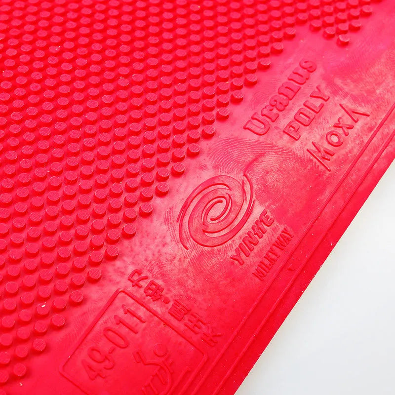 Table tennis rubber sheet offensive particle pips ferrule with sponge in red and black