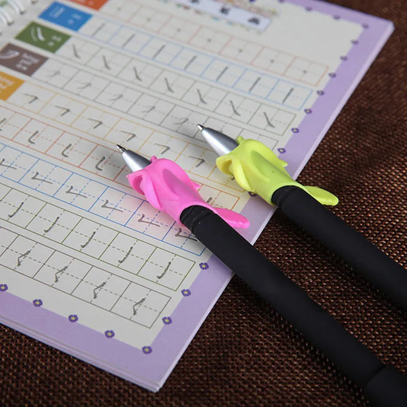 Automatic fade pen set showing pen holder, case, and eight refill units for temporary marking.