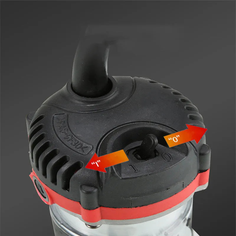 800W electric wood polishing trimmer handheld sander with aluminium casing.