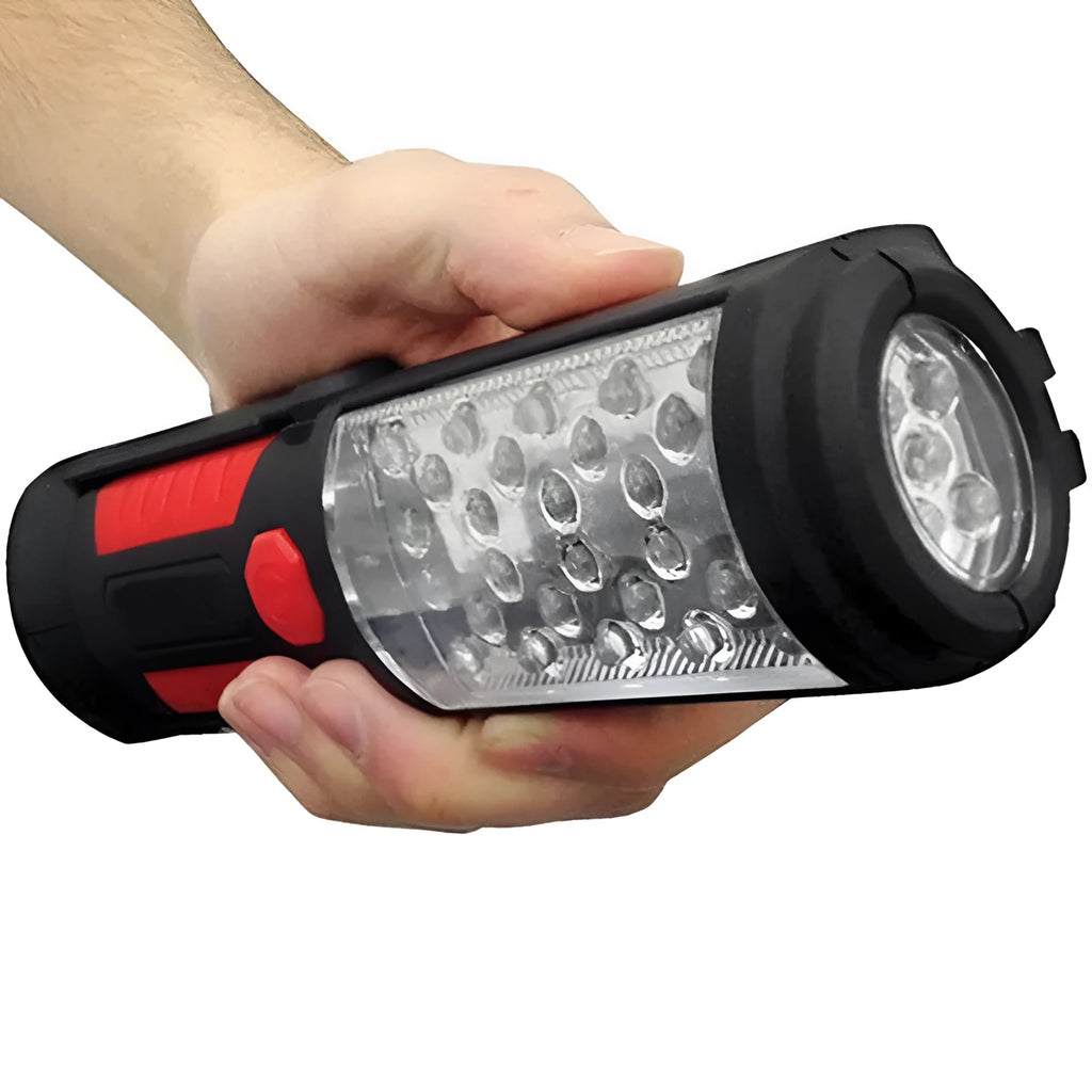 Bell & Howell Super Bright Torch Lite with 360-degree swivel hook and magnets on base