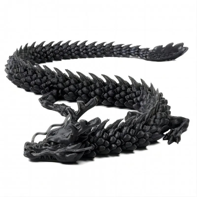 30cm long 3D-printed Chinese dragon car ornament in multiple colour options