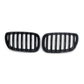 Bright black ABS plastic BMW X5E 53 middle grid grille with medium mesh pattern