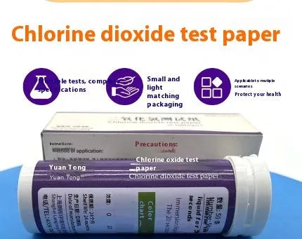 Chlorine dioxide test paper bottle containing 50 pieces for water quality detection