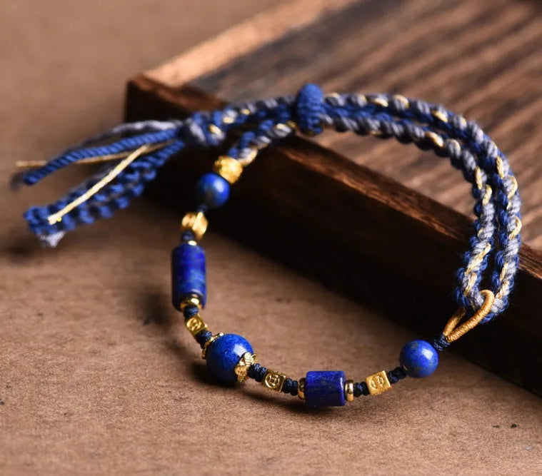 Hand-woven ethnic watch band made from flexible wire in Hongfei Ebony colour