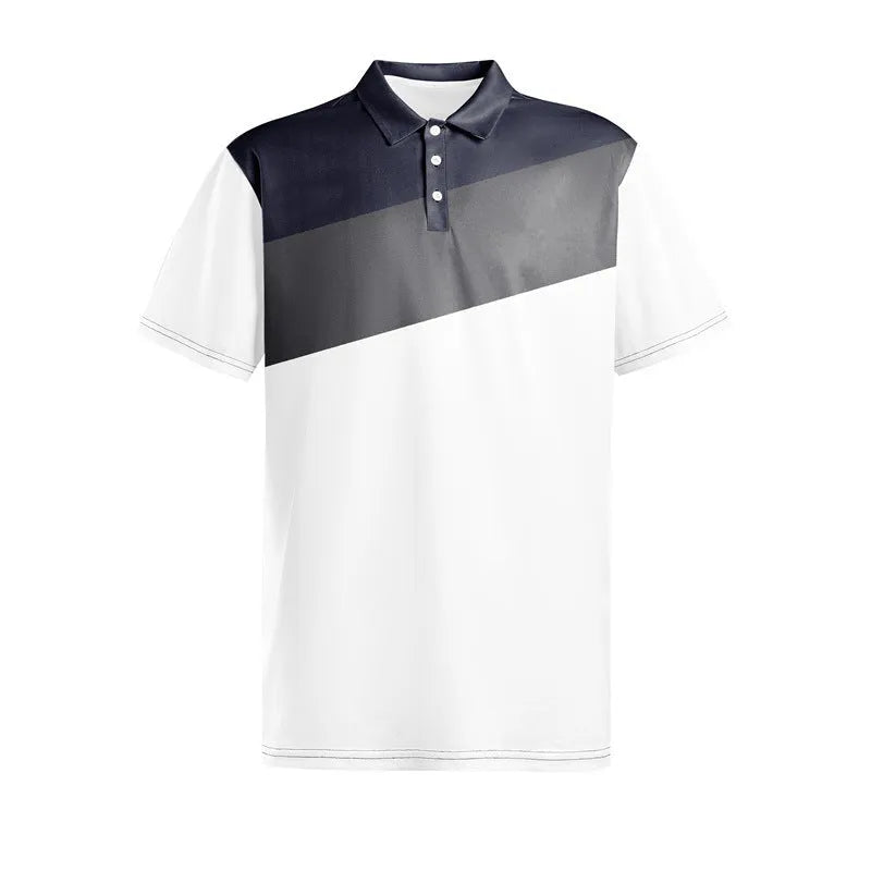 Men's loose fit short sleeve t-shirt featuring a colourful 3D digital printed pattern.
