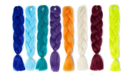 African black braid hair high temperature wire braiding hair for wigs in many colours