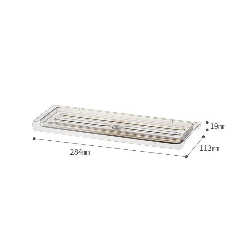 Telescopic glass spice seasoning bottle in transparent grey long style with leak-proof lid and telescopic nozzle on a kitchen countertop
