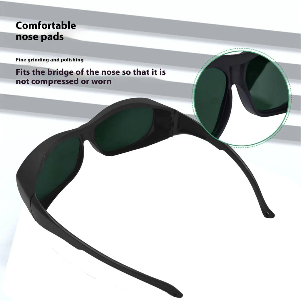 Photon skin rejuvenation laser safety goggles for 200-2000nm protection, made from polycarbonate.