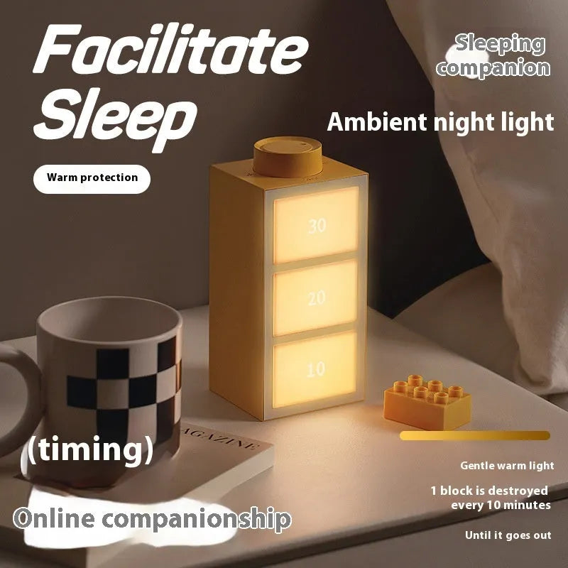 Beating Music Desktop Night Light in blue with ABS casing, 1200mAh battery, Type-C charging port