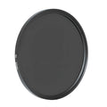 Digital camera ND8 filter in an aviation aluminium frame, shown with lens size markings.