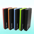 Red 20000mAh 4U fast charging portable power bank for mobile phones and tablets.