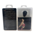 X9 single ear Bluetooth headset in black or white with earplug-style design