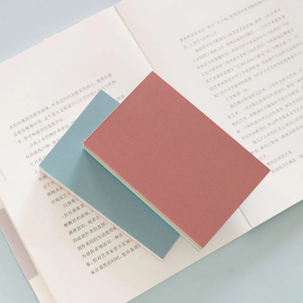 Pack of 150 self-adhesive sticky notes in six colours measuring 12cm by 8cm