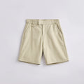 Men's light blue cotton blend casual shorts with a loose fit and micro elasticity.