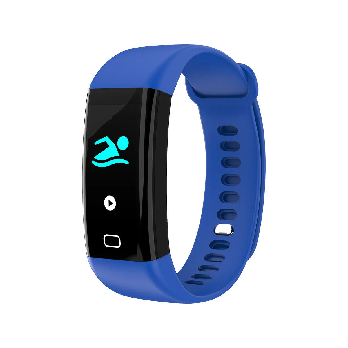 Big Screen Smart Band fitness tracker with OLED display shown in multiple colour options on a wrist.